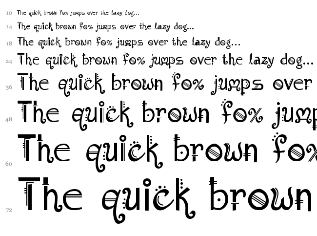 Amadeus font waterfall